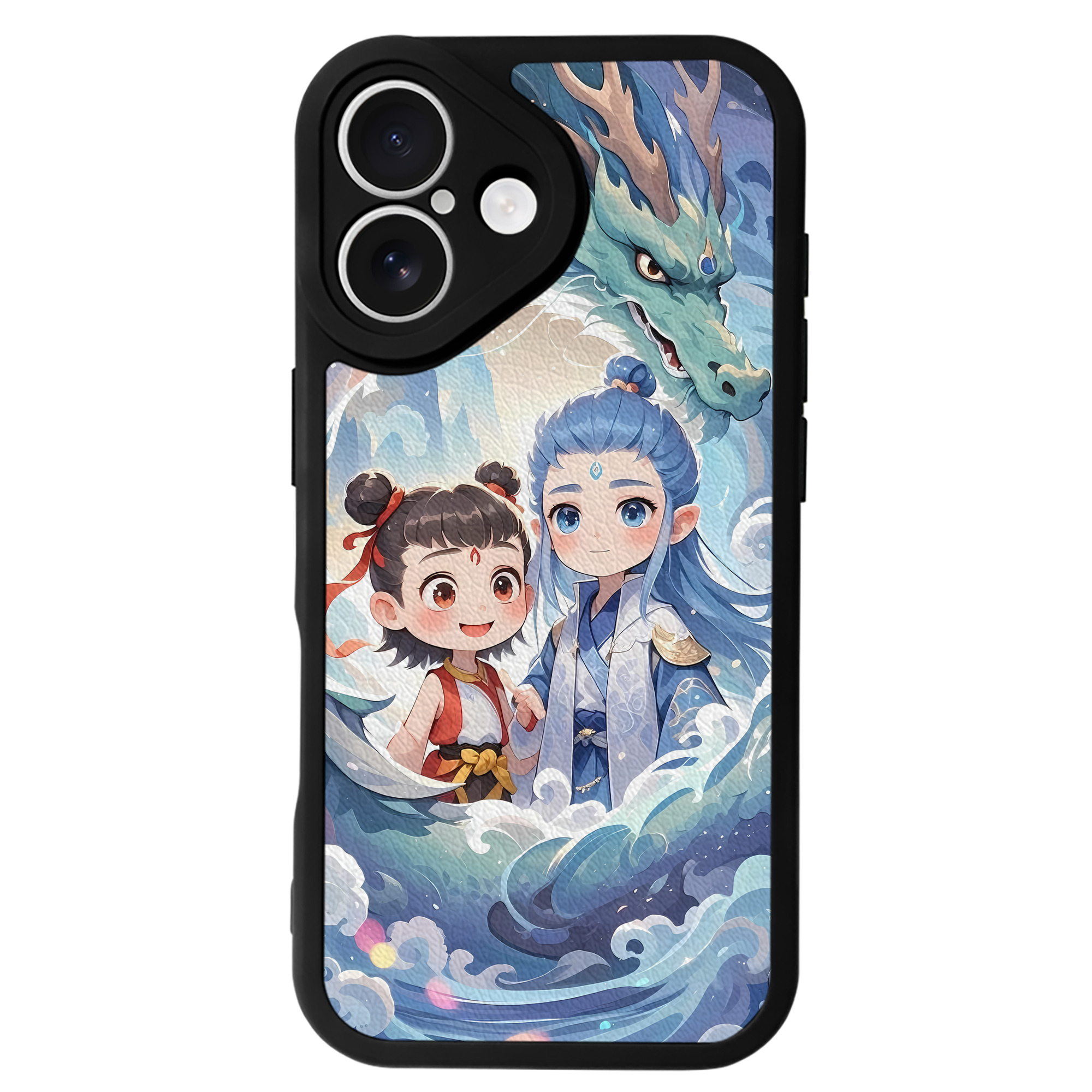 （画像用） Ne Zha 2 ナタ 魔童の大暴れ 【iPhone 16シリーズ対応】シリコンスマホケース（レザー調） 材質：シリコン